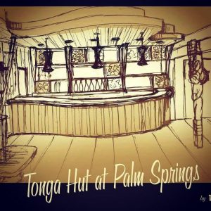 Tiki Interior Design, Sketch - Tonga Hut Palm Springs