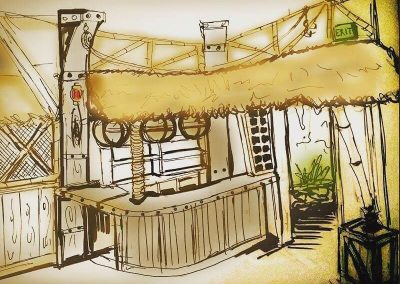 Tiki Interior Design, Sketch